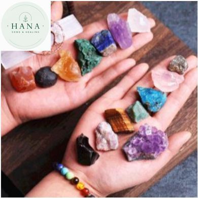 Đá Phong Thủy Thanh Tẩy , Đá Tự nhiên Thô dùng trang trí handmade sưu tầm thiền Hana Gems & Healing