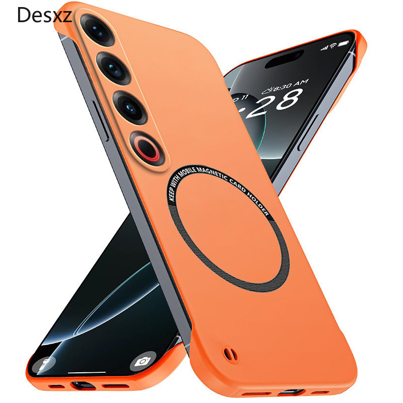 Desxz Luxury Magnetic Slim cho Meizu 20 21 Pro Note Meizu21 Vỏ điện thoại không khung Matte Chống tr