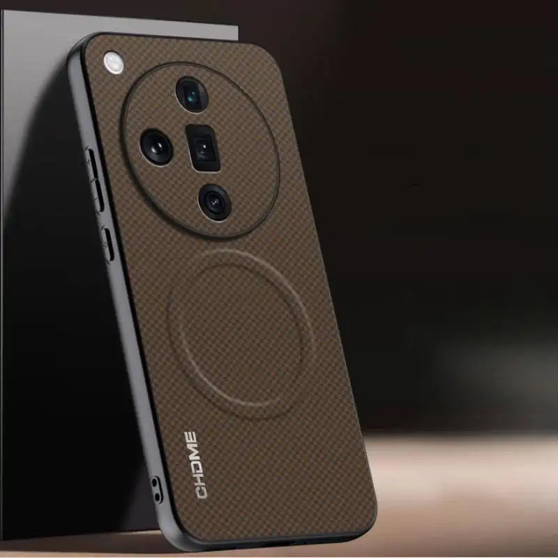 Ốp Lưng Từ Tính Da PU Sang Trọng Cho OPPO Find X7 Ultra 5G Họa Tiết Ốp Lưng Silicon Bảo Vệ Điện Thoạ