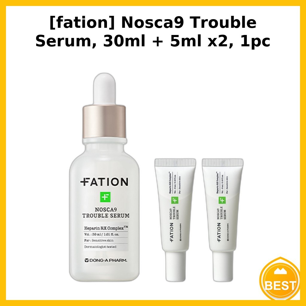 [fation] Nosca9 Trouble Serum, 30ml + 5ml x2, 1pc / Serum Hàn Quốc / Hỗ trợ da nhạy cảm / Chính hãng