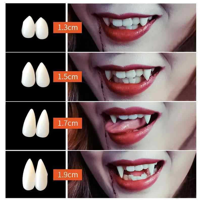 New Product#New Halloween vampire fangs, cute braces, little tiger teeth cos Props Zombie, Dentures,