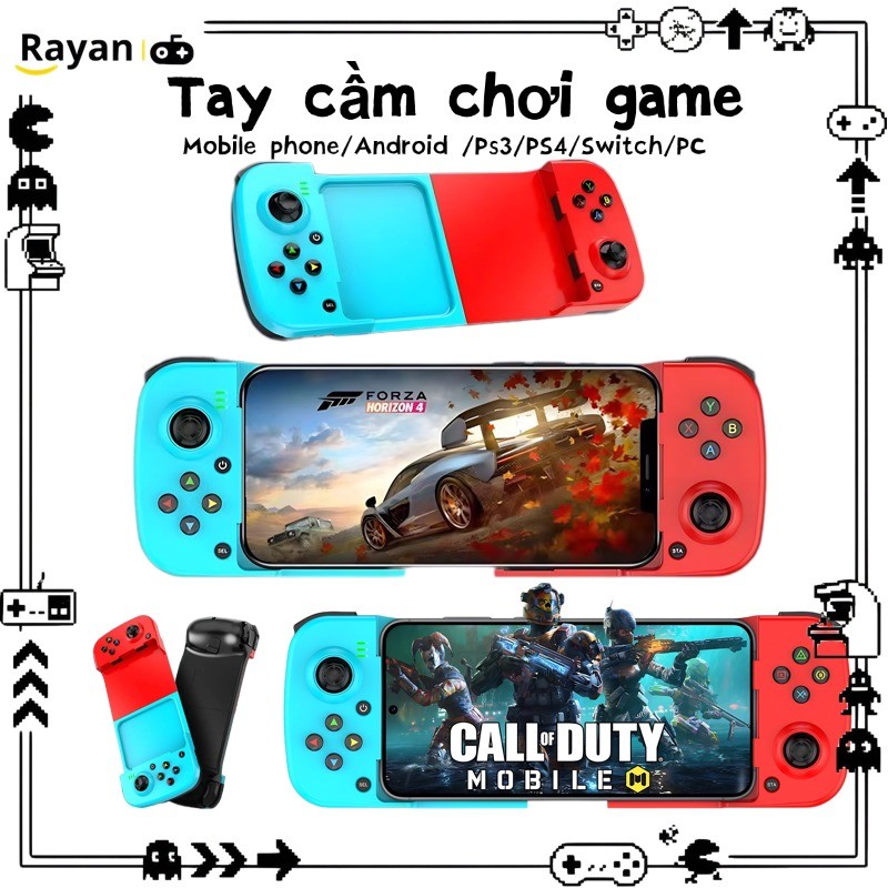 Gamepad Tay Game D3 Không dây Bluetooth cho Switch/Android/PC- máy game Console