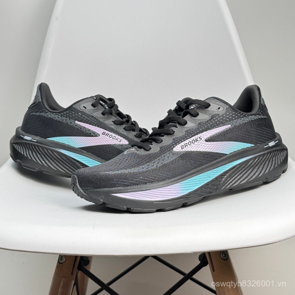 Giày Chạy Bộ Brooks Ghost 17 Unisex - Anti-Trơn Trượt & Nhẹ Nhàng - Màu Đen