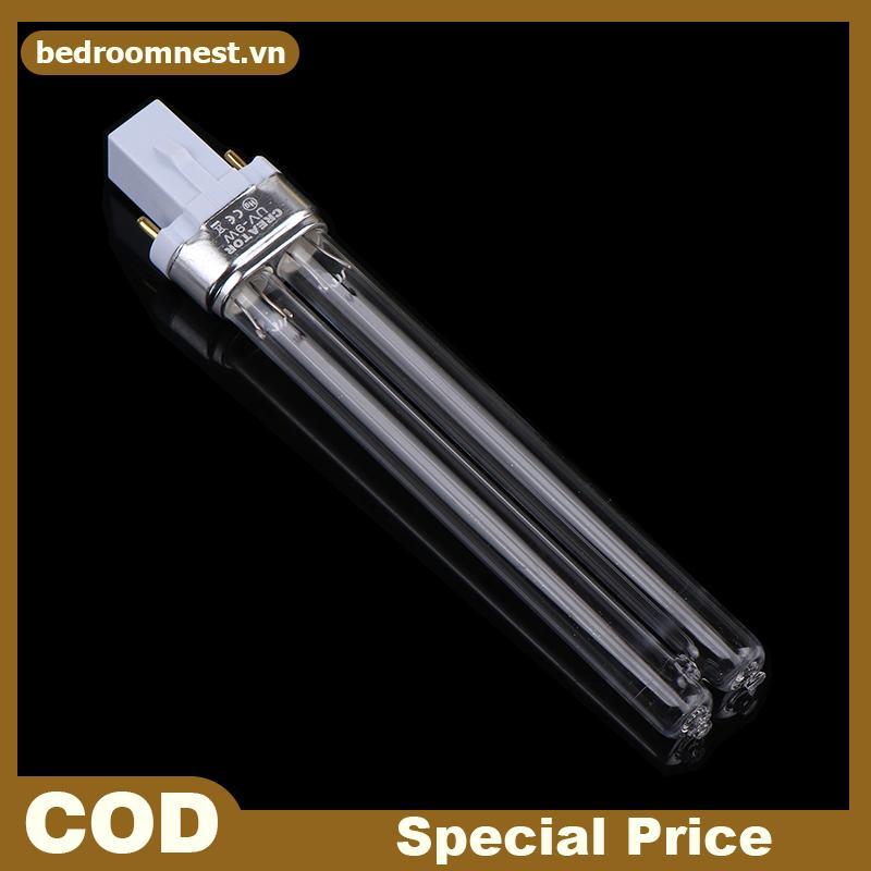 Bóng đèn UV BEDROOM 9w cho HW-303b / 304b / 404b Jup-01 Bộ lọc hộp UV CF400UV / CF500UV G23 2 Pin.