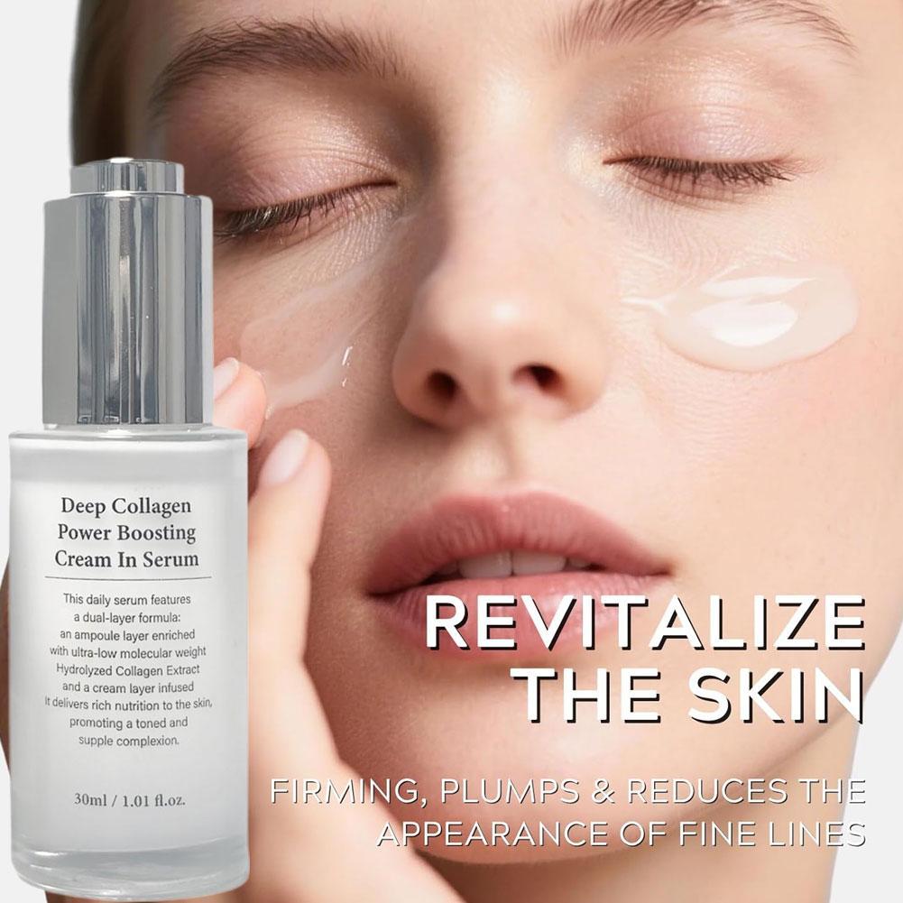 Tinh chất Facial Essence 30ml Dưỡng ẩm Collagen Fade Remove Cream Natural Face H0b7