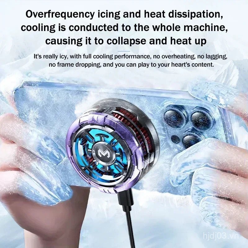 MEMO CX08 Pro Điện Thoại Di Động Bán Dẫn Từ / Mặt Sau Frozen PUBG Game Cooler Cho IOS Android Bộ Tản