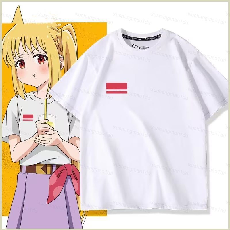 XS1 BOCCHI THE ROCK Gotoh Hitori Ijichi Nijika kessoku bando Cosplay vải 3D mùa hè Áo thun Anime tay