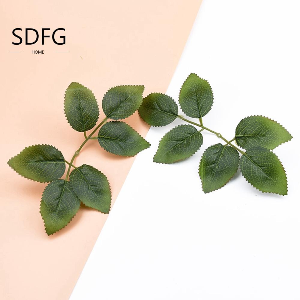 SDFG Vòng hoa lụa lá xanh SDFG Hoa cây giả