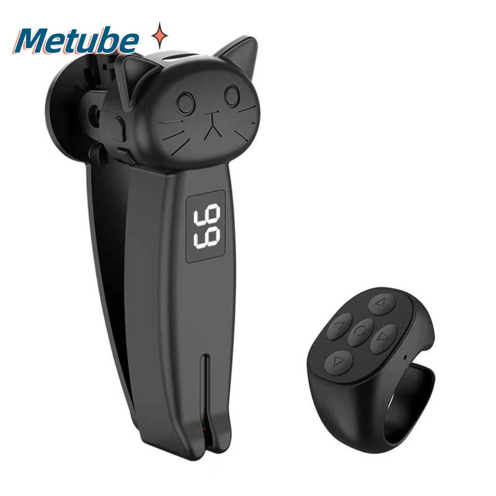 METUBE Electric Auto Page Turner, Tắt tiếng Thiết bị bấm ngón tay tương thích Bluetooth, ABS Bấm nha
