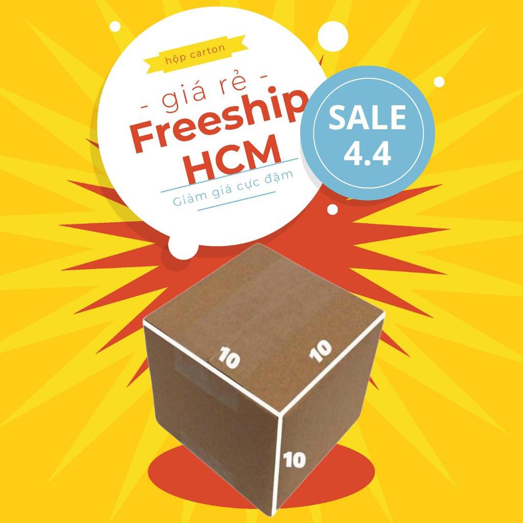 10x10x10 hộp carton gói hàng bộ 100