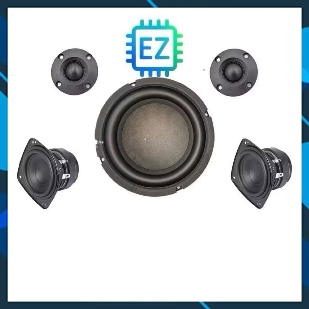 Combo củ loa rời 2.1 Sub HK 6.5 + mid boombox 3 + Treble