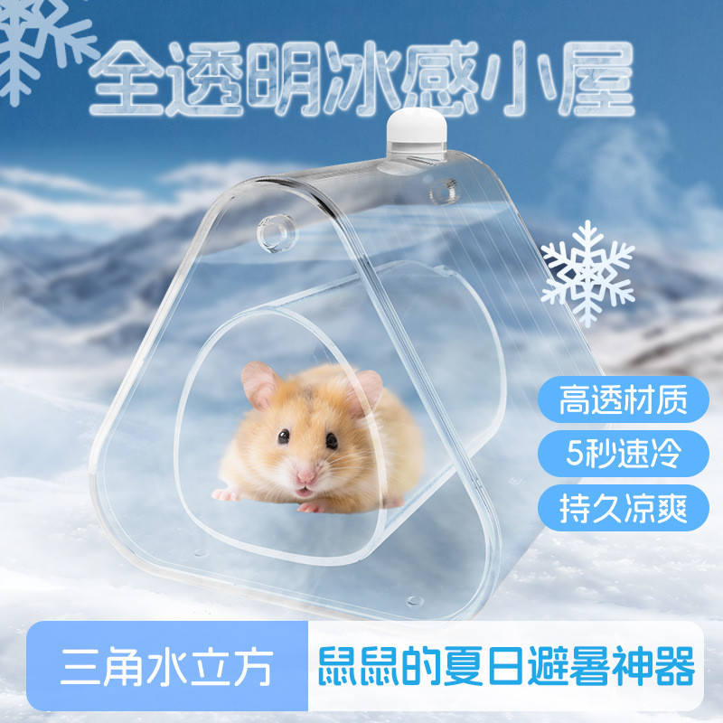 Hamster Gốm Igloo Ice Box Gấu Vàng Igloo Hai Lớp Lớn Kích Thước Nhỏ Làm Mát Mùa Hè Dụng Cụ Tiện Dụng