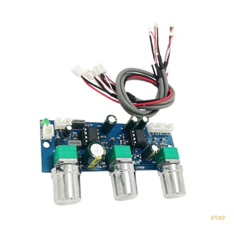 Stay NE5532 2 1CH Preamp Module Điều khiển tông màu thụ động và mạch lọc loa siêu trầm