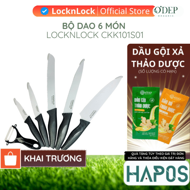 Bộ dao 6 món LocknLock CKK101S01 - HAPOS HOF