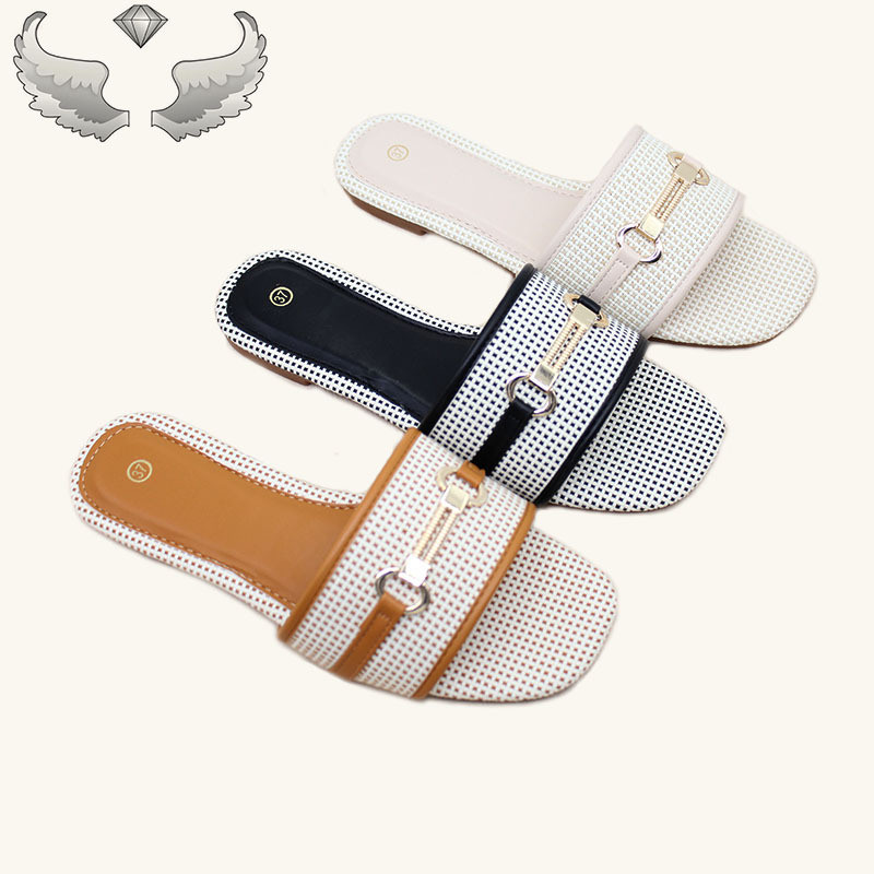 Dép đế phẳng mùa hè Guyana Dép xỏ ngón thời trang đi biển Dép nữ