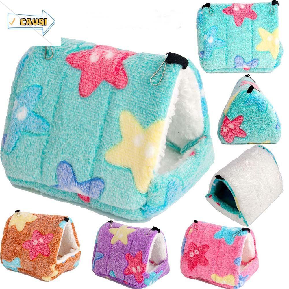 CAUSI Hamster House Mùa Đông Cotton Thảm Võng Cho Chuột Hamster Phụ Kiện Giường Ngủ