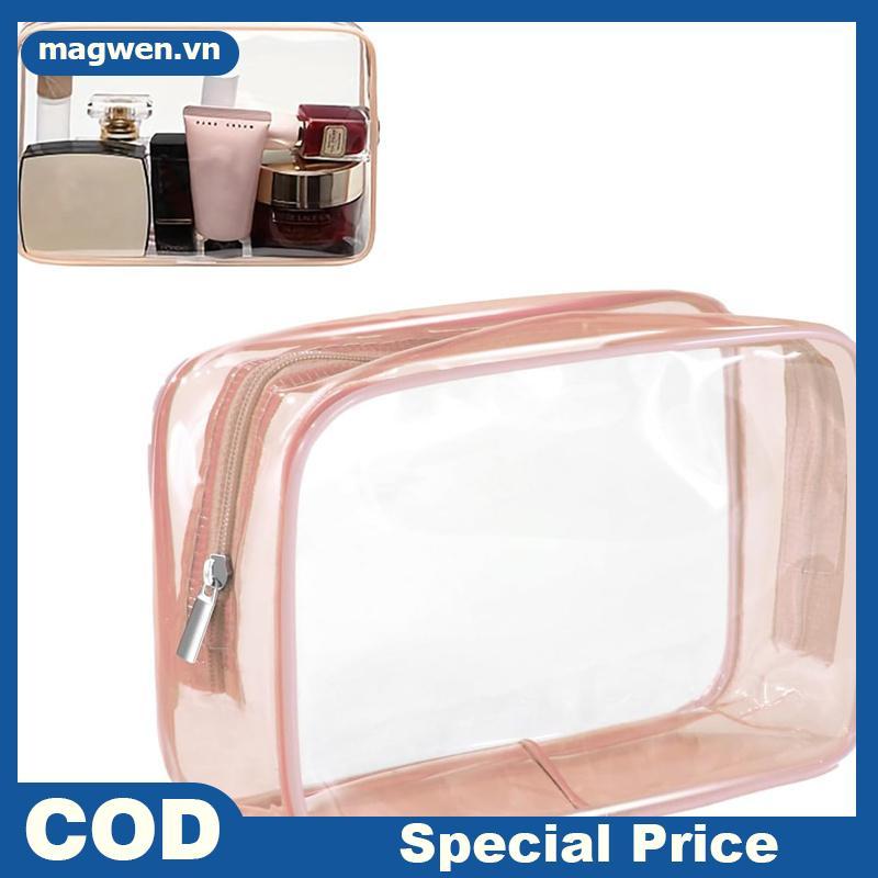 Magwen Túi Bảo Quản Du Lịch Túi Đựng Mỹ Phẩm PVC Chống Thấm Nước Trong Suốt Trường Hợp Dung Tích Lớn