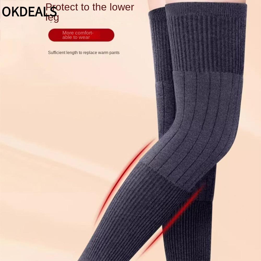OKDEALS KneeCap Miếng Nẹp Đầu Gối Đen/Xám, Chất Liệu Cashmere Len Cao Cấp