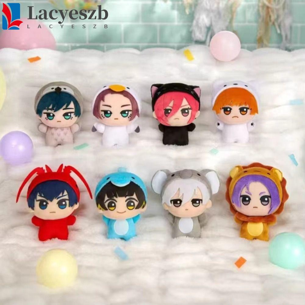 LACYESZB Blue Lock Đồ chơi sang trọng, Nagi Seishiro Bachira Meguru Khóa xanh nhồi bông, Japaness Co