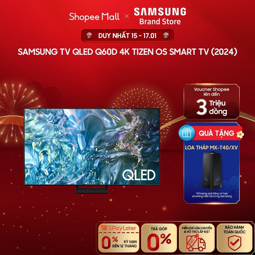 [MIỄN PHÍ VẬN CHUYỂN] Samsung TV QLED Q60D 4K Tizen OS Smart TV (2024)