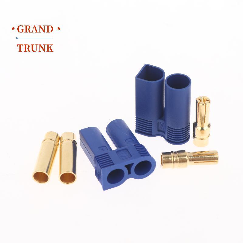 [GRAND-t] 5 / 10 Cái Nam Nữ Mạ Vàng Chuối Cắm EC5 Bộ Kết Nối Cho RC Circuit Nam Nữ Bullet Phần