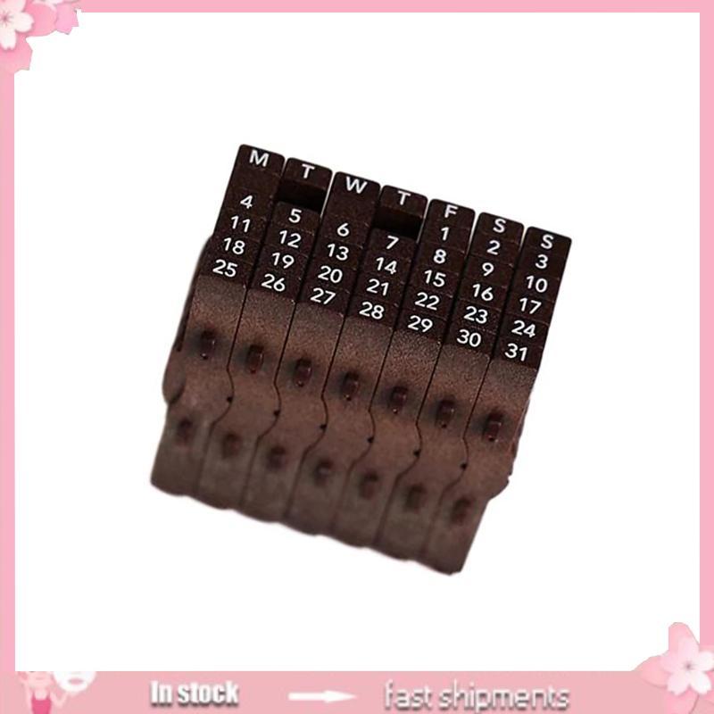 Calendar Date Stamp with Easy Roll Date Adjustment for Office Organization