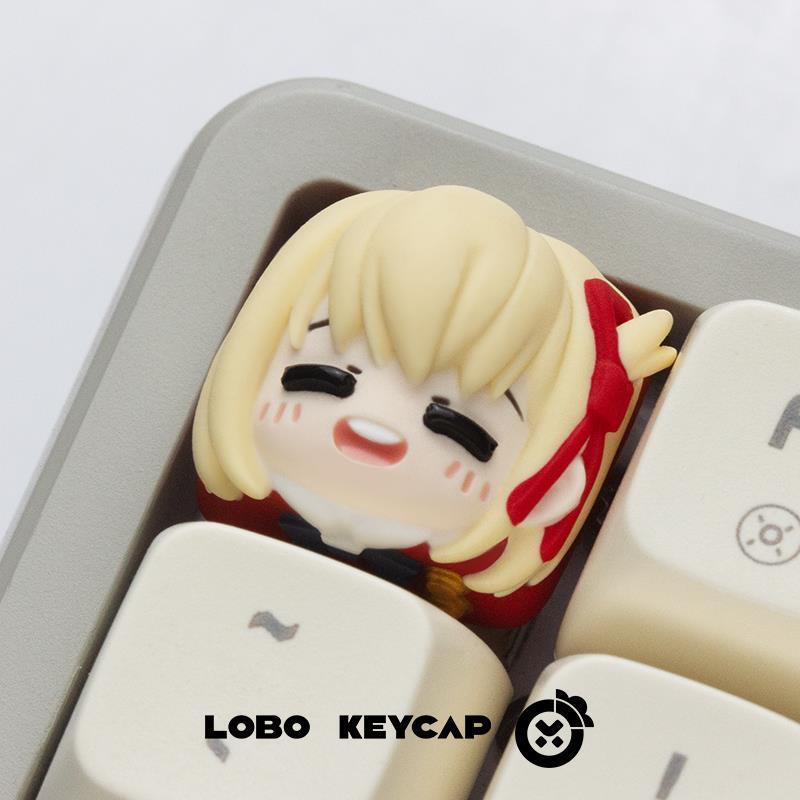 Keycap Artisan Lycoris Recoil - Chisato Nishikigi Nhựa Epoxy - Nút Bàn Phím Cơ - LOBO KEYCAP