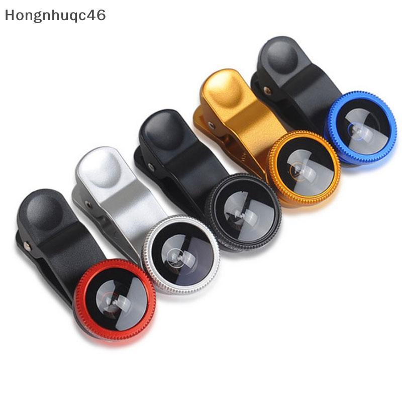 Hhvn 3in1 điện thoại di động Mắt Cá + Góc Rộng + Ống kính camera macro cho điện thoại di động phổ th