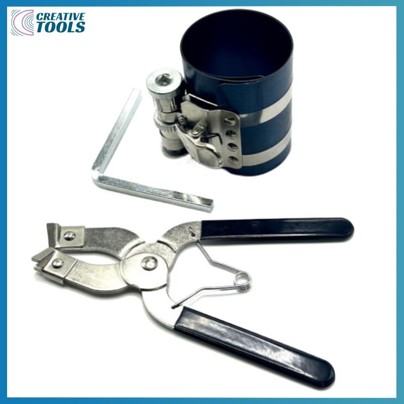 Hàng sẵn có 1 Bộ Dụng cụ cài đặt vòng piston động cơ ô tô Loại bỏ kích thước có thể điều chỉnh từ 53