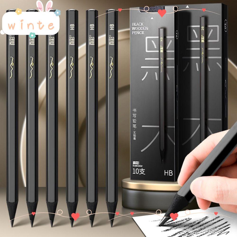 WINTE 10 / 30 CÁI Phác Thảo Bút Chì, Gỗ Đen Chì Chì Chì Chì Chì Than Chì Chì Chì Chì Chì Chì, Chuyên