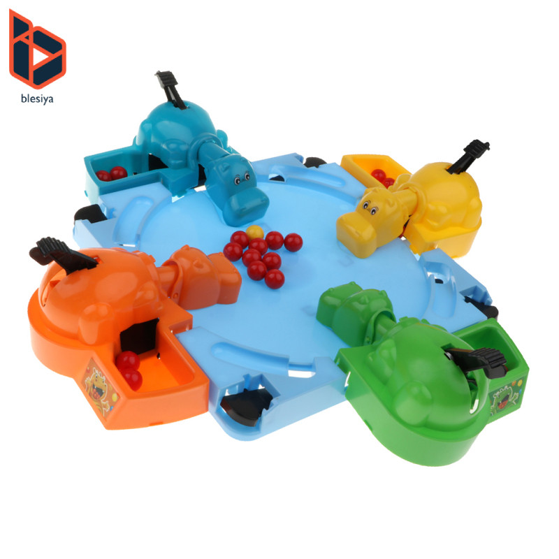 Máy tính để bàn Mini Hungry Hippo Game Feeding Hippo Đồ chơi trò chơi cho trẻ em và người lớn