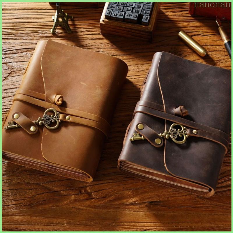 Nan Retro Tạp Chí Sổ Tay Cho Chìa Khóa Mặt Dây Chuyền Giấy Trống Notepad Kid Nghệ Sĩ Nhà Văn Pre