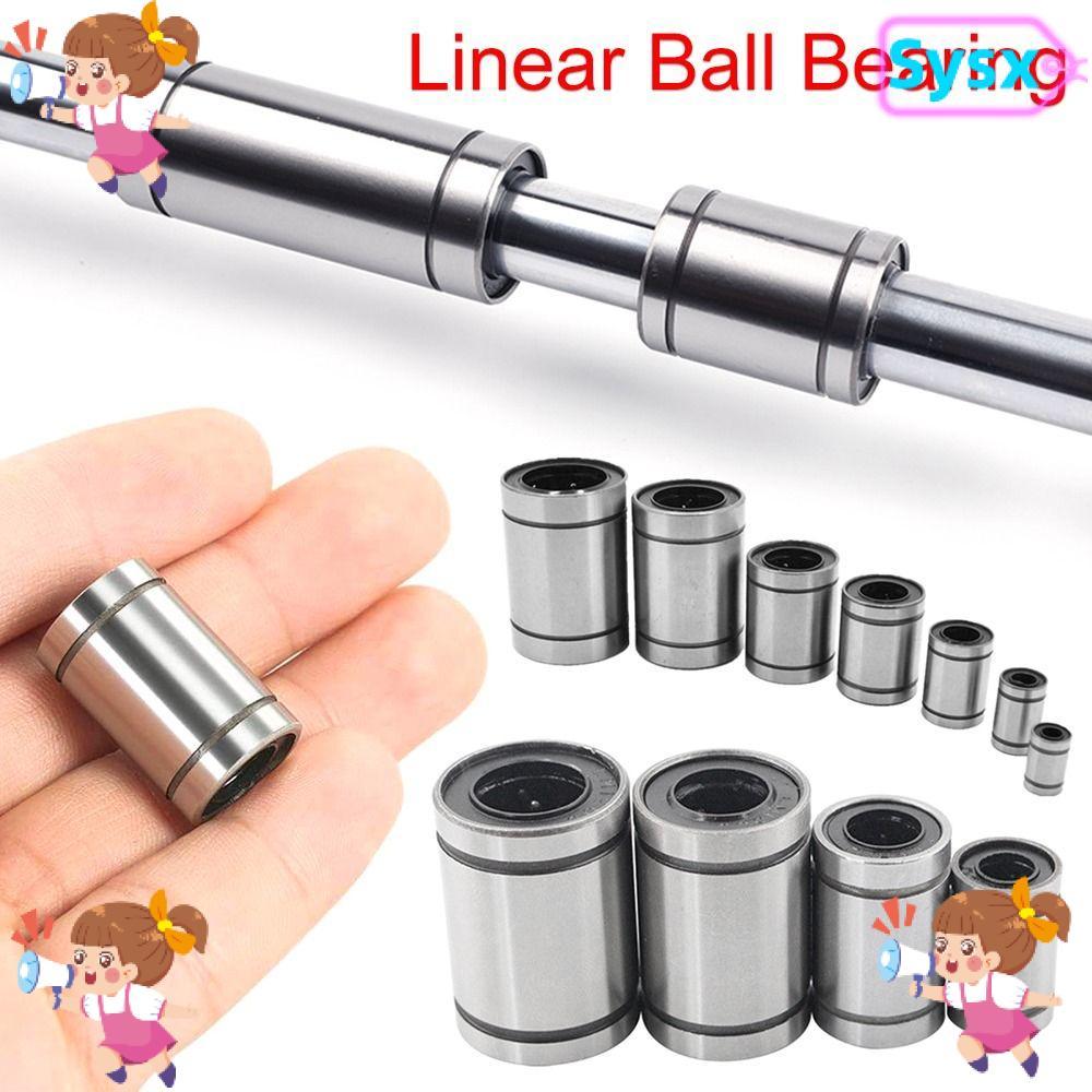 Vòng bi tuyến tính SYSX Bền cho máy in Thanh trục LM8UU LM10UU LM12UU LM16UU