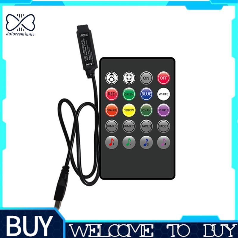 Điều khiển âm nhạc RGB 5V Điều khiển USB 20 phím Điều khiển RGB cho dải đèn LED RGB