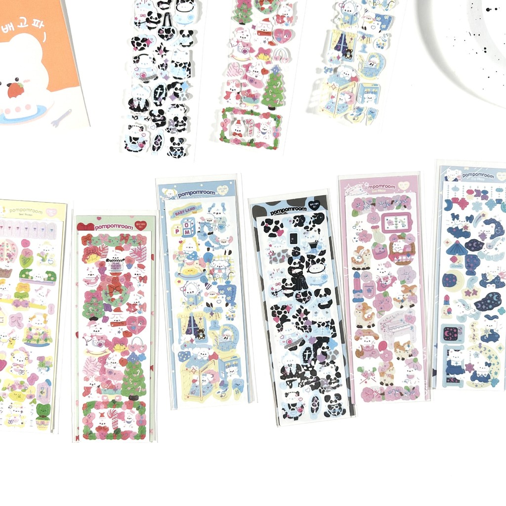 Hàn Quốc Hàn Quốc Dễ Thương Laser Hoạt Hình Động Vật Giáng Sinh Dán Phong Cách Hàn Quốc Cuckoo Thẻ S