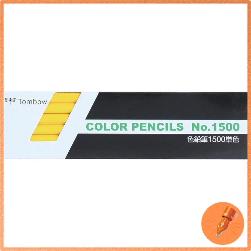 Tombow Pencil Colored Pencil 1500 Single Color Yellow 1 Dozen 1500-03