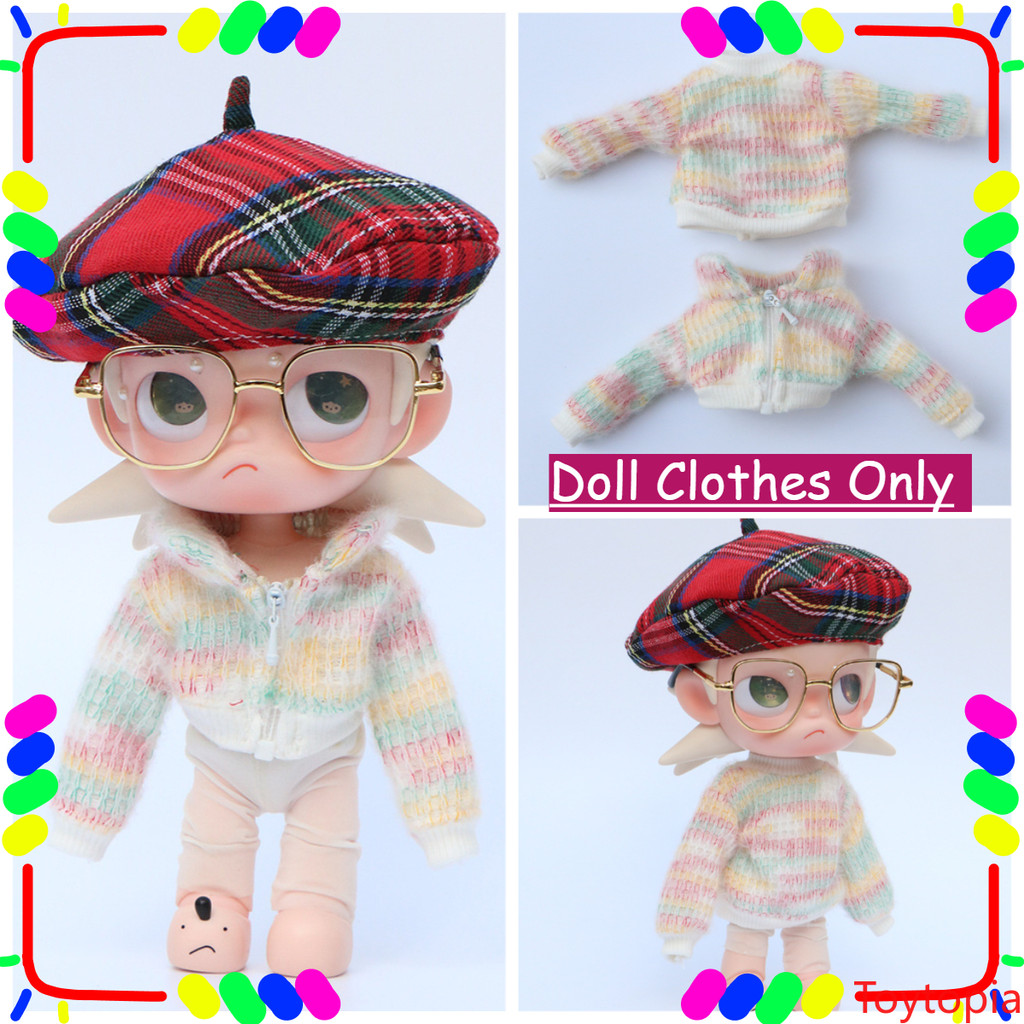 Quần áo búp bê 20cm Zsiga Bộ áo sơ mi sang trọng màu Bjd Doll Coat Change