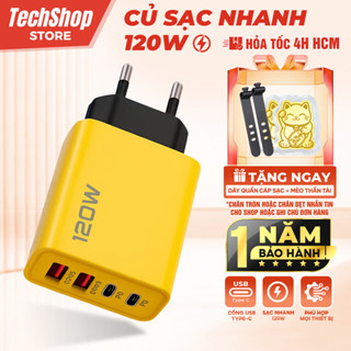 Củ Sạc Nhanh 120W Hỗ Trợ PD/Type-C, Sạc Nhanh, Ổn Định, Bảo Vệ Thiết Bị Quá Tải, Bền Bỉ,Tương Thích Mọi Dòng Điện Thoại