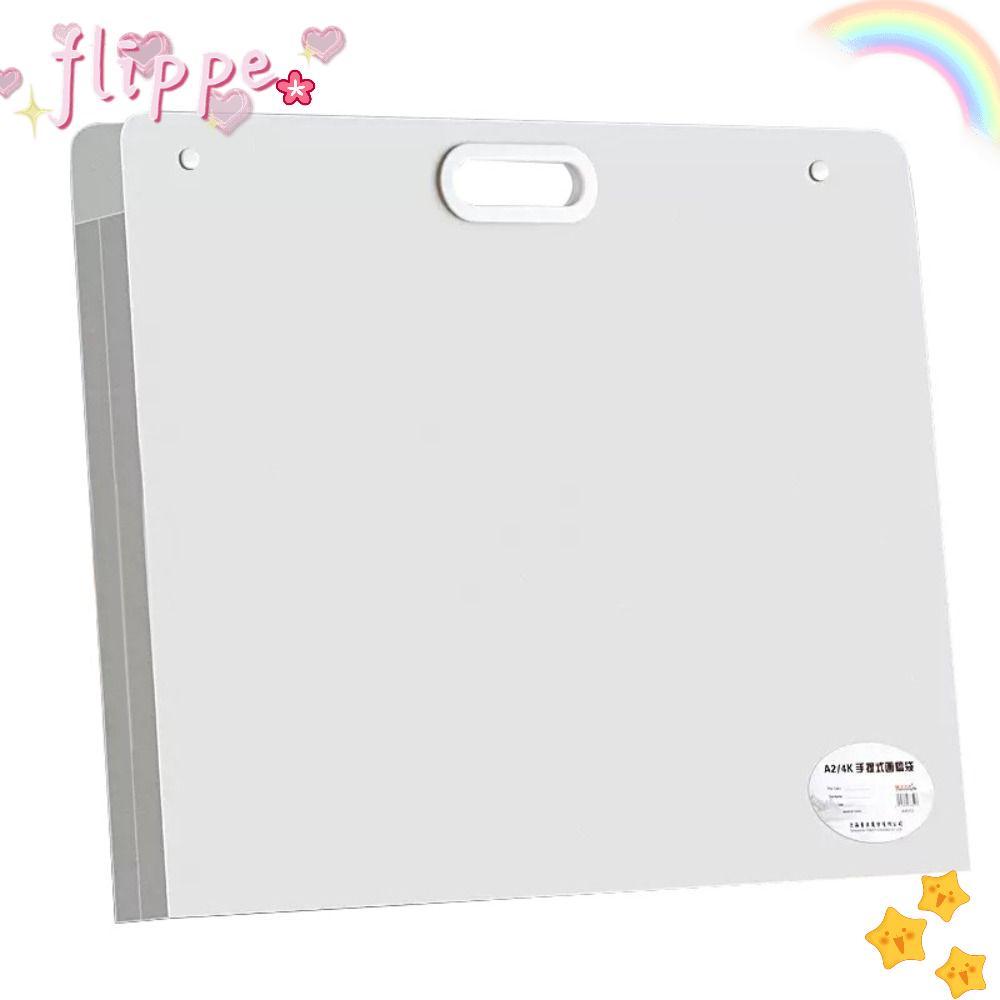 Túi đựng giấy vẽ tranh FLIPPE, Thư mục tập tin 4K / 8K / 16K di động, A2 / A3 / A4 Chống nước 4K / 8