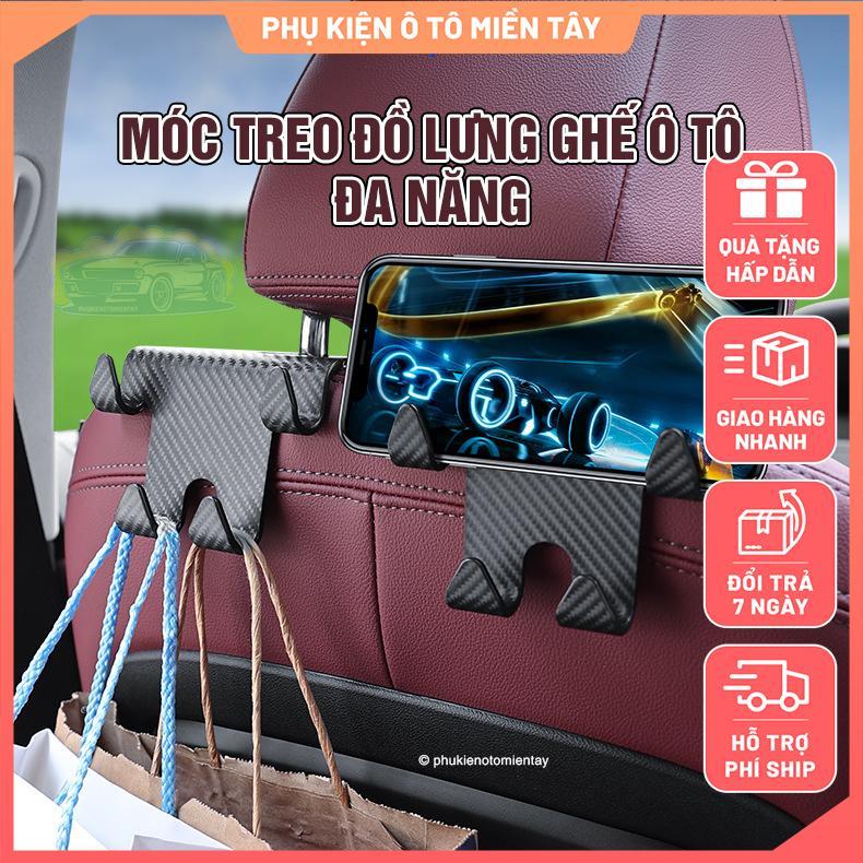 Combo 2 Móc Treo Đồ Sau Ghế Ô Tô Xe Hơi & Giá Đỡ Điện Thoại Di Động Đa Năng Tiện Ích Tối Ưu Không Gian Tiện Lợi 2