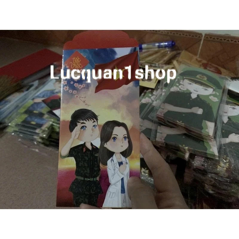 (20 mẫu) tệp 10 bao lixi tết 2026 hình chibi siêu nét loại đẹp