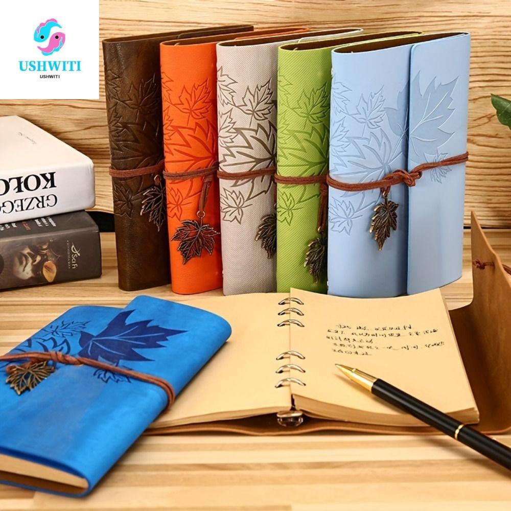 MLINX Travelers Vintage Notebook, A7 / A6 / A5 Da PU PU Kraft Notebook, Loose-leaf Notebook Notepad 