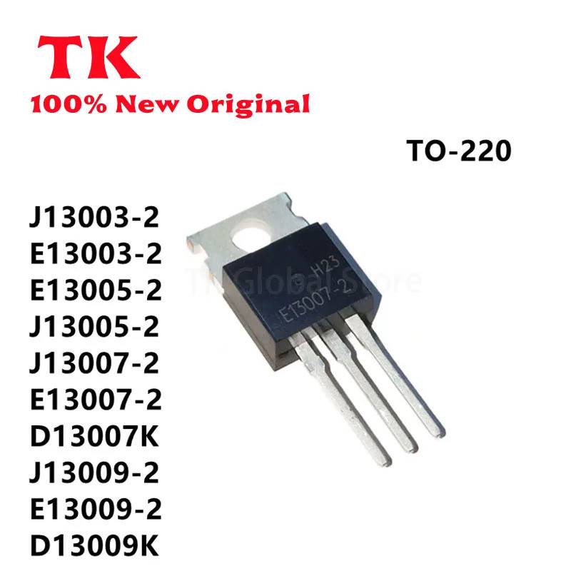 5 Chiếc J13003-2 E13003-2 E1300005-2 J13005-2 J13005-2 J13007-2 E13007-2 D13007K TO-220 Hiệu Ứng Trư