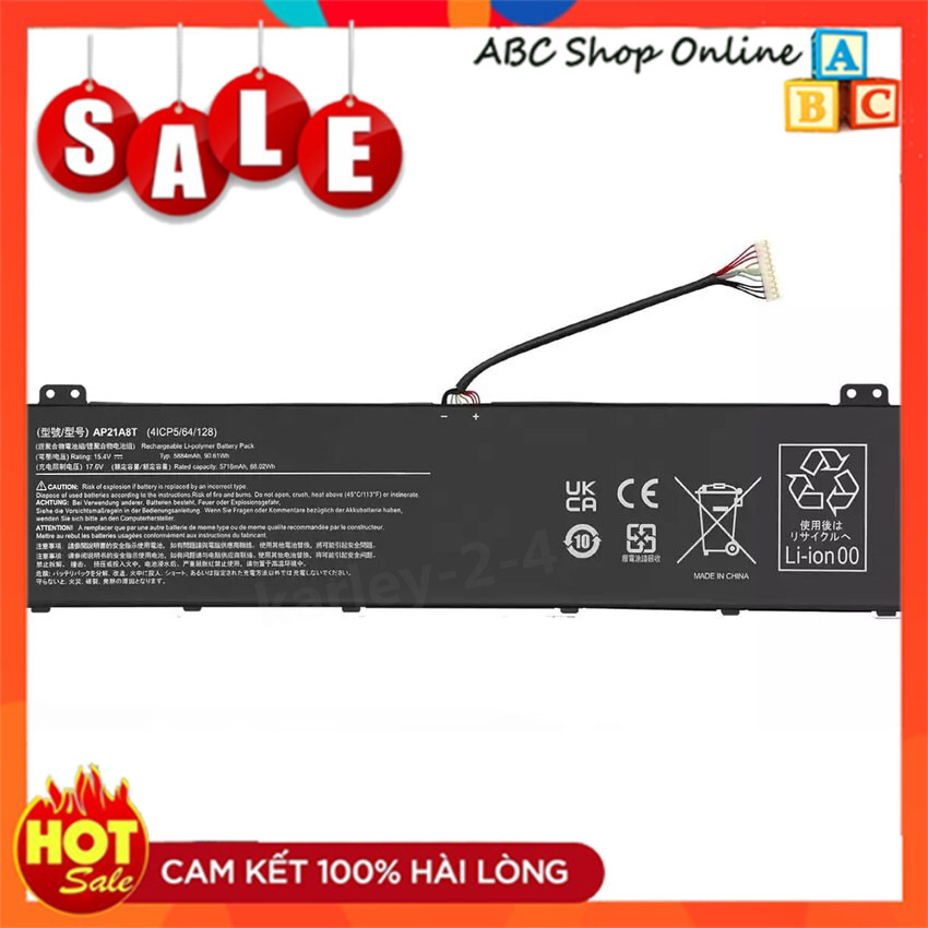Pin Battery Laptop Acer Nitro 16 AN16-41 AN16-51 AP21A8T AP21A7T AP21A5T KT0040G014