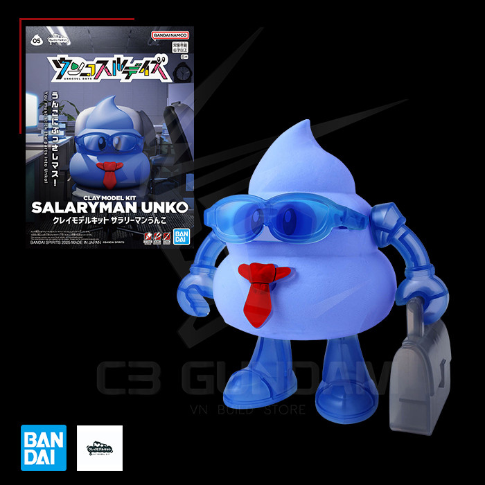 [BANDAI] MÔ HÌNH Clay Model Kit Salaryman Unko  C3 Gundam & TCG