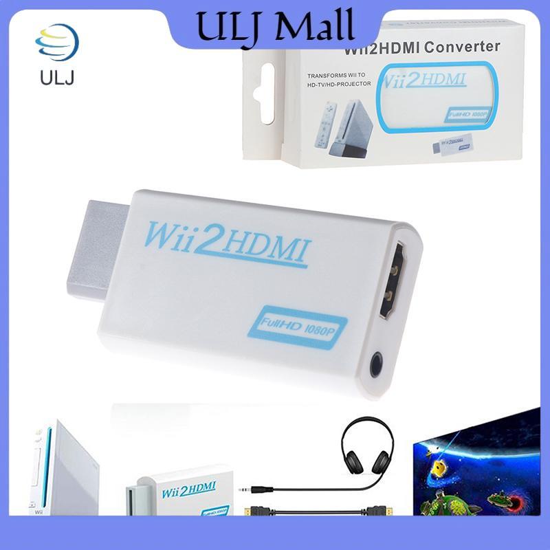 Bộ chuyển đổi ULJ 1Pc Wii sang HDMI Bộ chuyển đổi 2HDMI Full HD Bộ chuyển đổi đầu ra âm thanh cho PC