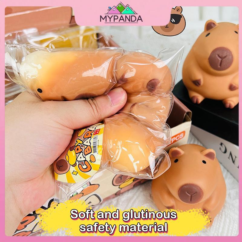 MYPANDA Phim hoạt hình Capybara Mochi Pinching Đồ chơi Squishy Đồ chơi Squishy Phục hồi chậm Đồ chơi