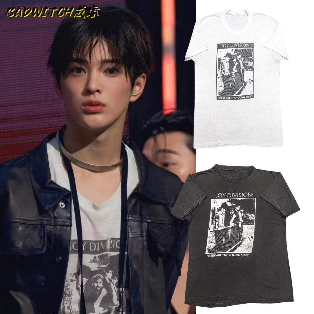 Cortis Anjo KEONHOJoy Division Happy Division Band cùng mẫu in áo phông tay ngắn