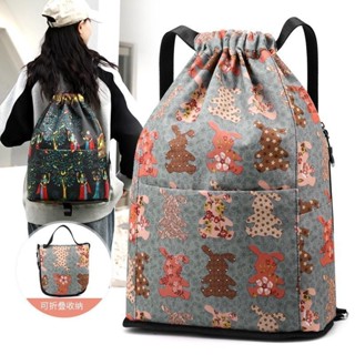 Túi Du Lịch Gấp Nhẹ Túi Dây Rút Ba Lô Nữ Đơn Giản Dây Rút Túi Bảo Quản Dung Tích Lớn Thể Thao Tập Gym Nam 03.01