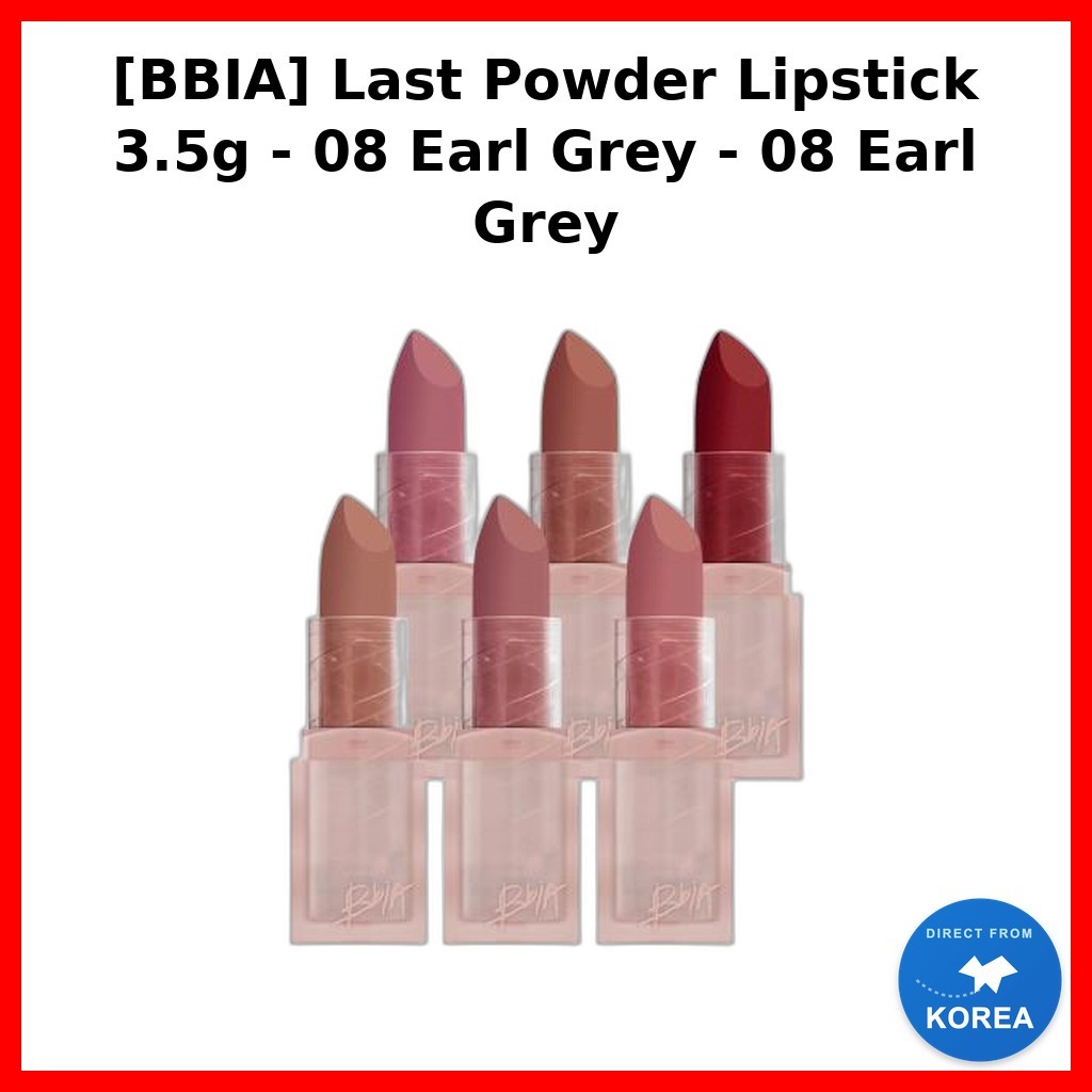 [BBIA] Son môi dạng bột cuối cùng 3,5g - 08 Earl Grey - 08 Earl Grey / Son môi Hàn Quốc / Màu sống đ